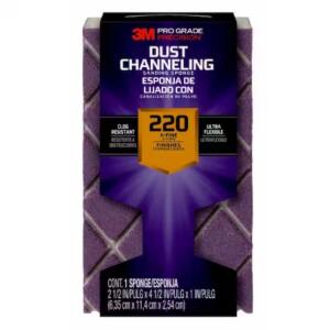 3M - Pro Grade Precision 4-1/2 in. x 2-1/2 in. x 1 in. 220-Grit X-Fine Dust Channeling Sanding Sponge