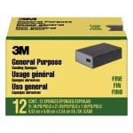 3M2-7/8 in. x 4-7/8 in x 1 in. 100 Grit Single Angle General Purpose Sanding Sponge, Fine (12 Pack) (CP040-12P)