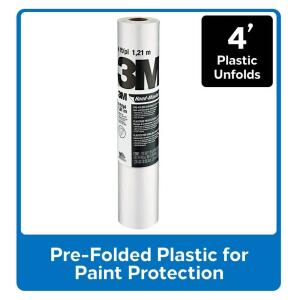 3M4 ft. x 180 ft. Clear Hand-Masker Contractor's Plastic Sheeting (CP4)