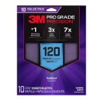 3M Pro Grade Precision 9 in. x 11 in. 120 Grit Faster Sanding Sheets with No-Slip Grip Backing (10-Pack) (SHR120-PGP-10T)