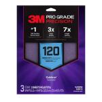 3MPro Grade Precision 9 in. x 11 in. 120 Grit Faster Sanding Sheet With No-Slip Grip Backing (3-Pack) (SHR120-PGP-3T)