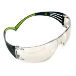 3MSecureFit 400 Series Black/Neon Green Frame with Anti-Fog Lens Safety Eyewear (3-Pack) (SF400-W-3PK)