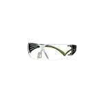 3MSecureFit 400 Safety Glasses with Clear Anti-Fog Lenses, Black/Neon Green (SF400C-WV-6)