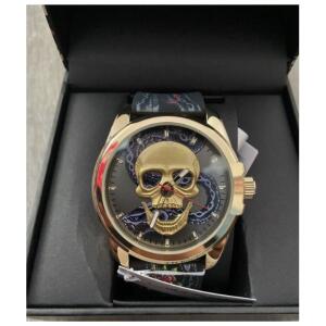 Ed Hardy Skull Snake Roses Florals Unisex Watch