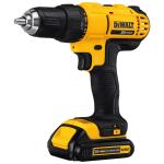 DEWALT 20V Max 1/2-in Keyless Cordless Drill with Soft Bag, 2-Batteries and Charger 