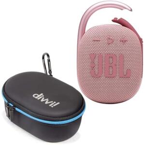 JBL Clip 4 Pink Portable Bluetooth Wireless Speaker with Hardshell Case