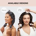 Kitsch Satin Heatless Curling Set (Sunset): Overnight heatless curlers for beautiful curls. Soft rollers for no-heat curls while you sleep.