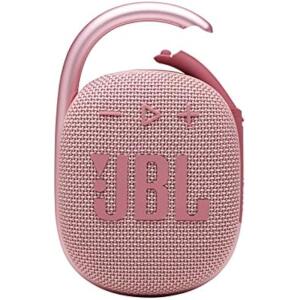 JBL Clip 4 Pink Portable Bluetooth Wireless Speaker with Hardshell Case