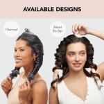 Kitsch Satin Heatless Curling Set for No Heat Soft Curls, 1 Pack (Charcoal), Overnight Hair Curlers & Curling Rod Headband, Frizz Free Styling, Gentle Rollers for All Hair Types