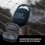 JBL Clip 4 Blue Portable Bluetooth Wireless Speaker with Hardshell Case