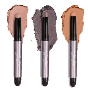 Julep Eyeshadow 101 Trio, Easy to Apply, 3pc set, Waterproof Cre to Powder Eyeshadow Sticks in Putty Matte, Smoky Amethyst, and Ochre Matte, Long Lasting