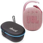 JBL Clip 4 Pink Portable Bluetooth Wireless Speaker with Hardshell Case