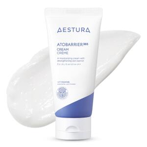 Aestura Atobarrier365 Cream (2.70 fl. oz.): Non-comedogenic Korean moisturizer with ceramides for barrier repair. Provides 120 hours of lasting hydration, ideal for dry and sensitive skin.