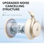 Soundcore by Anker Space One, Active Noise Cancelling Headphones, Latte Cream