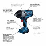 Bosch 18V Variable Brushless 1/2 Inch Drive Cordless Impact Wrench (Battery and Charger Not Included)