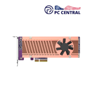 QNAP Dual PCIe M.2 22110 / 2280 Gen3 x4 SSD Expansion Card NVMe 