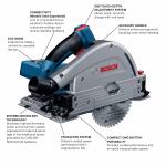 Bosch Profactor 18V 5 1/2 in Brushless Cordless Plunge/Track Circular Saw