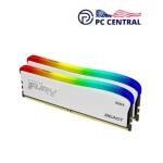 Kingston 32GB FURY Beast DDR4 RGB Special Edition RAM (White, 2 x 16GB) 