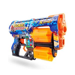 Zuru X-Shot Skins Dread Foam Blaster (12 Dart) by ZURU x Sonic The Hedgehog Toy for Kids, Teens, Adults