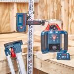 Bosch 1000 ft Red Self-Leveling Rotary Laser Level Kit