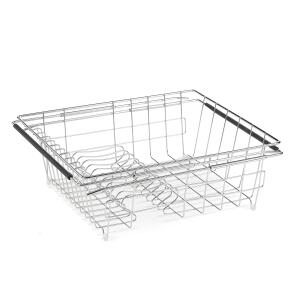 Style Selections Expandable Stainless Steel Dish Rack