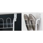 ClosetMaid 58 Inch 6 Tier 18 Pair Hang on Door White Metal Shoe Organizer