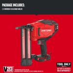 CRAFTSMAN V20 2-in 18-Gauge Cordless Straight Brad Nailer (Tool Only)