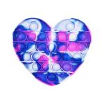 Pop it Purple And Blue Heart Styled Fidget Toy