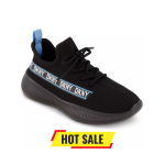 DKNY Big Girls & Boys Stretchy Knit Sneakers Black / Size US/UK - 12/10.5