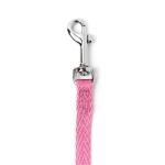 Youly The Classic Pink Webbed 6 FT Nylon Dog Leash, Suitable for Any Dog Size