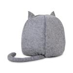 EveryYay Gray Fleece Enclosed Cat Bed