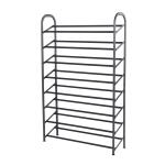 Style Selections 46.2 Inch 8 Tier 30 Pair Gray Metal Shoe Rack Organizer