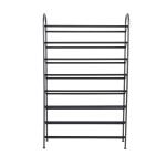 Style Selections 46.2 Inch 8 Tier 30 Pair Gray Metal Shoe Rack Organizer