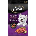 Cesar Dry Filet Mignon 5 LB Dog Food With Spring Vegetables, Beef Flavor Protein-Rich Gourmet Recipe for Adult Dogs