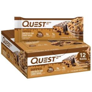 Quest Nutrition Protein Bars - Dipped Chocolate Chip Cookie Dough 12ct