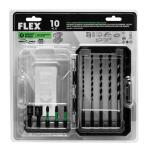 FLEX 10-Piece STACK PACK Screwdriver Bit Set 