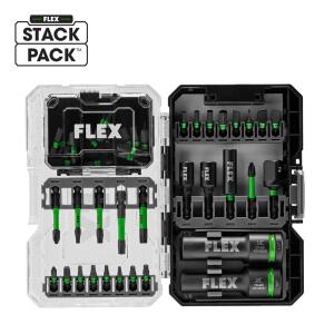 FLEX 45-Piece STACK PACK IMPACKS 1/4-in x Impact Driver Bit 