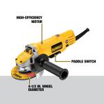 DEWALT 9 Amp 4.5-inch Paddle Switch Angle Grinder - DWE4120W