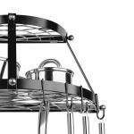 Range Kleen Black 4-Hook Pot Rack