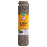 Arm and Hammer 23 x 13 Inch Cat Litter Mat, Gray Nylon Pet Placemat