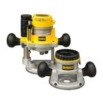 DEWALT 12 Amp Corded 2-1/4 HP Fixed and Plunge Base Router Kit - DW618PKB 