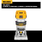 DEWALT 1.25 HP 1/4-Inch Variable Speed Compact Router DWP611