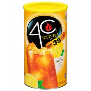  4C lemon Iced Tea Mix or fruit Punch 35 qt 