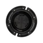 Oatey Fast Set 3 in. Outside Fit 4 in. Inside Fit ABS Open Hub Toilet Flange with Test Cap and Plastic Ring (435562)