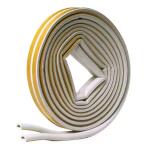 Frost King5/16 in. x 1/4 in. x 17 ft. White D-Center EPDM Medium Gap Weatherseal Tape