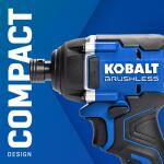 Kobalt 24-Volt 1/4-in Brushless Cordless Impact Driver with Soft Bag, Battery and Charger 