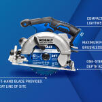 Kobalt 24-Volt Brushless Circular Saw with Battery and Charger