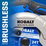 Kobalt 24-Volt Brushless Circular Saw with Battery and Charger