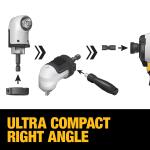 DEWALT MAXFIT Impact Ready Modular 1/4-Inch Drive Right Angle Attachment - DWAMRA14FT