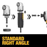 DEWALT MAXFIT Impact Ready Modular 1/4-Inch Drive Right Angle Attachment - DWAMRA14FT